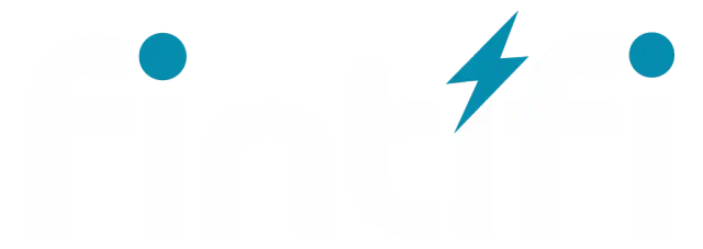 Fintifi logo in white and blue colors